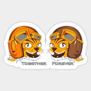 Tigers together forever. Sticker